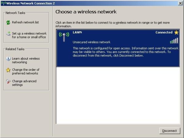 Screenshot showing what user should see if steps are followed correctly